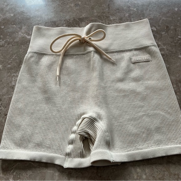 Somer Ray cream color athletic shorts size large - Picture 4 of 8